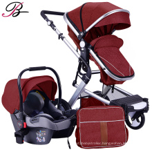 High Landscape Buggies Against The Explosion-proof Baby Cart Sitting Lying Flat Folding baby stroller 3-in-1